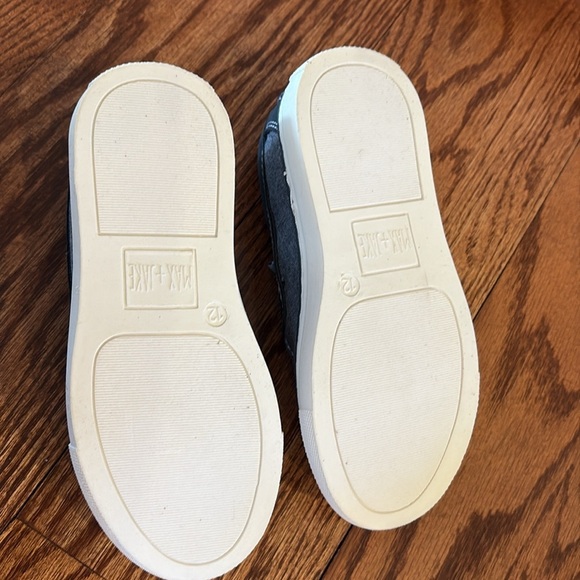 Μax + Jake boys Bradley slip on textile casual shoes denim / faux leather 12M - Picture 6 of 11